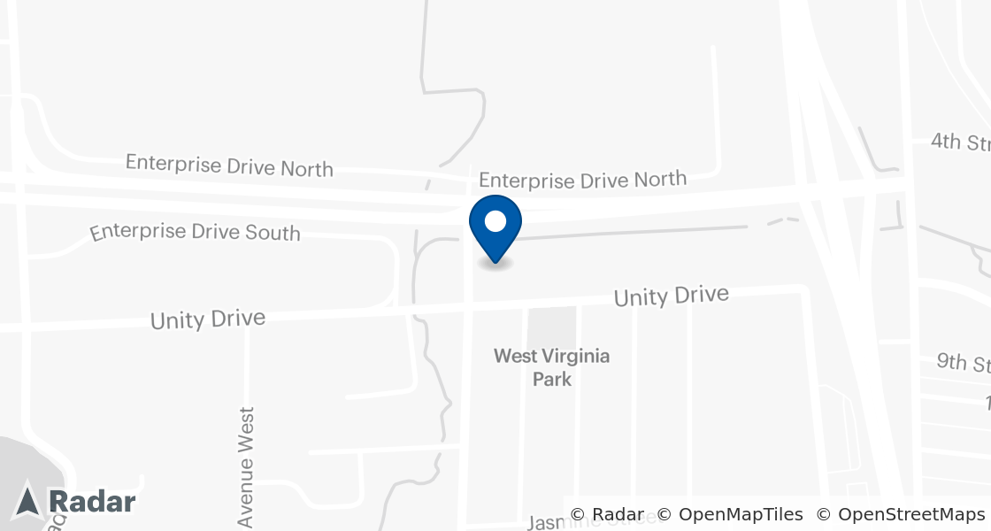 Map of Dairy Queen Location:: 8399 Unity Dr, Virginia, MN, 55792-4005